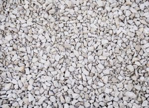 White gravel stone texture background for landscaping and construction