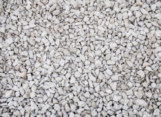 White gravel stone texture background for landscaping and construction