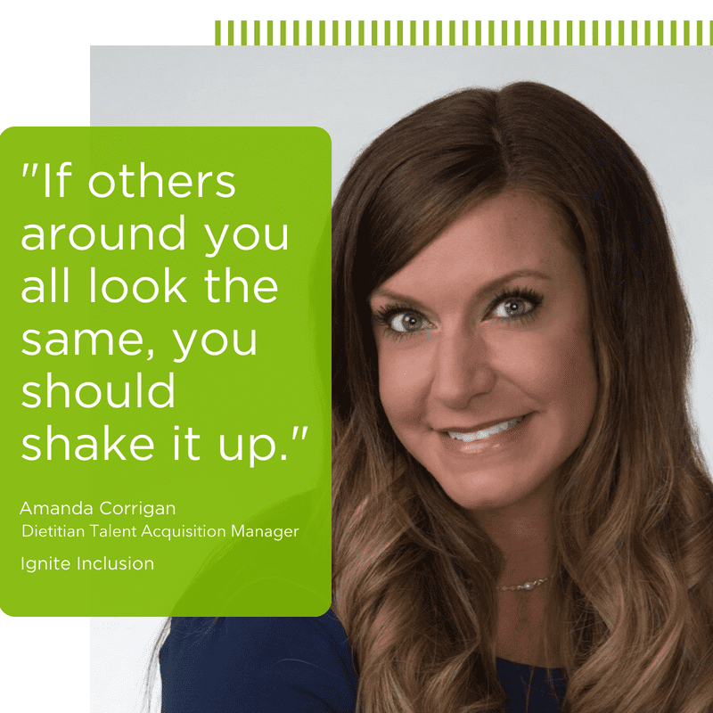 Morrison Healthcare dietitian talent acquisition manager Amanda Corrigan smiling headshot