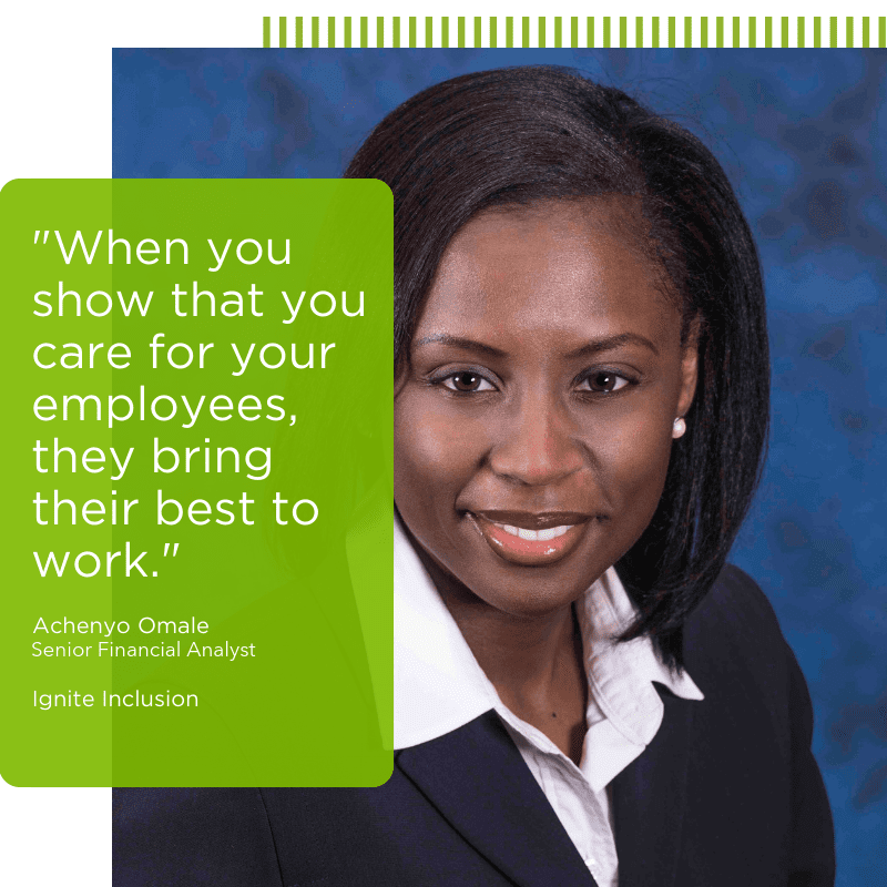 When you show that you care for your employees they bring their best work