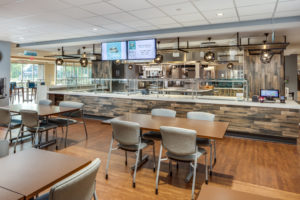 Following the latest trends in foodservice, Morrison operates a stylish new cafe that looks and feels like a food hall. 
