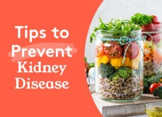 Mason jar salad with quinoa, vegetables, greens to prevent kidney disease