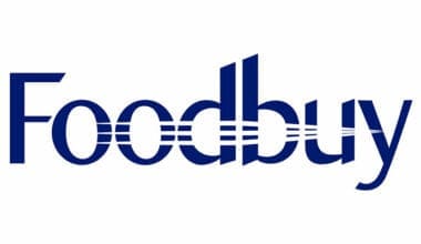 Foodbuy logo in blue text on white background