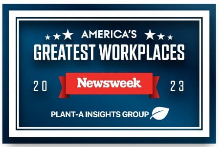 Newsweek America's Greatest Workplaces 2023 logo - Morrison Healthcare ranked top food service company