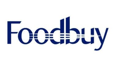 Foodbuy logo in navy blue text on white background