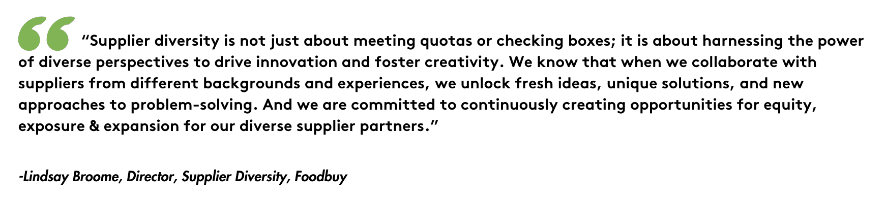 Morrison Healthcare supplier diversity drives innovation and creativity through diverse perspectives