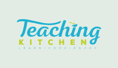 Teaching Kitchen logo - Learn, Cook, Enjoy