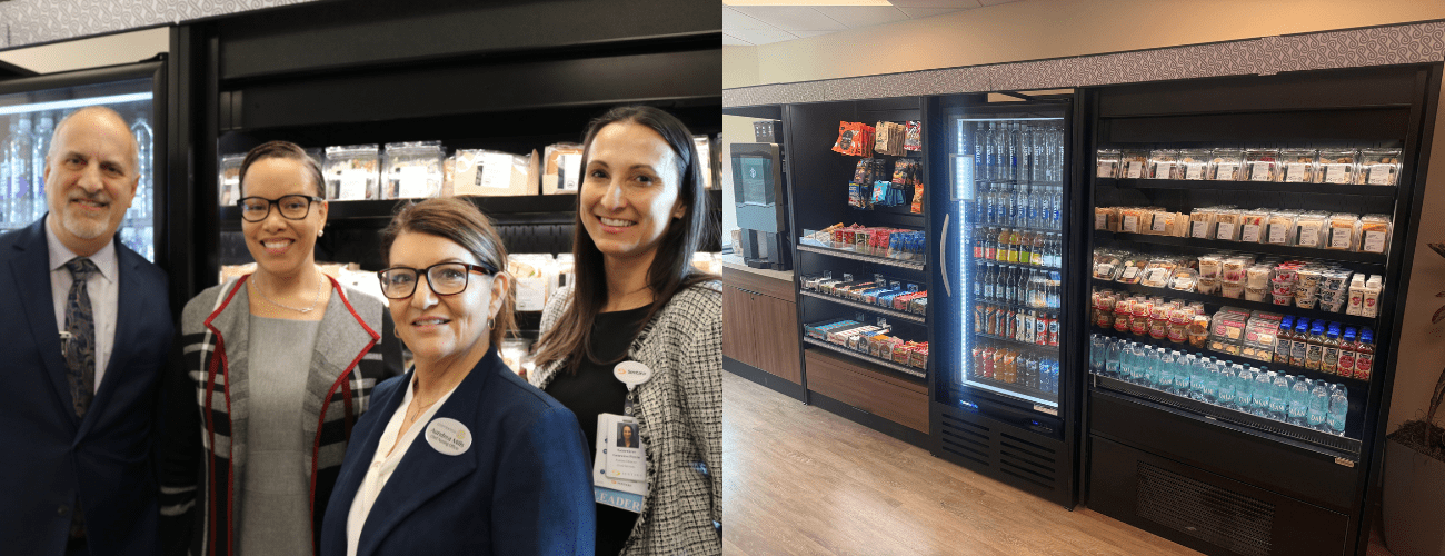 Morrison staff at employees lounge