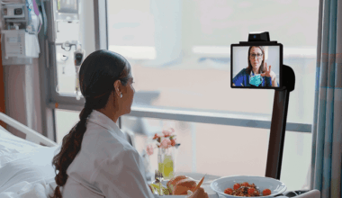 Patient being consulted via Telehealth