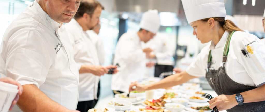 Morrison Healthcare chefs preparing food