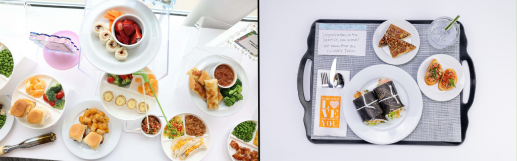 Pediatric and Maternity Menu examples